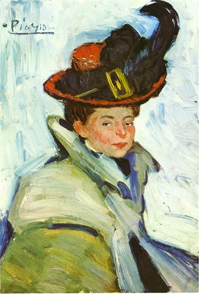 Pablo Picasso Oil Painting Woman With Hat Femme Dans Une Cape